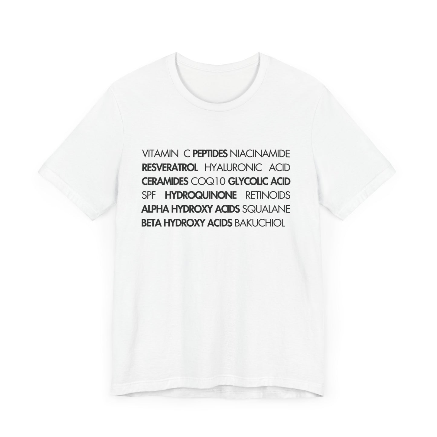 Skincare Ingredients Tee