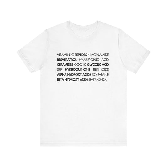 Skincare Ingredients Tee